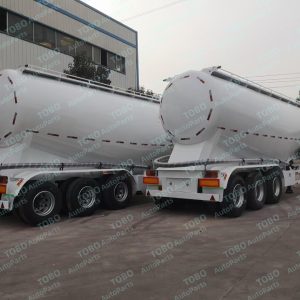 V-shaped cement tank transport semi-trailer (3-axle)