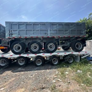 Full trailer with 4 axles
