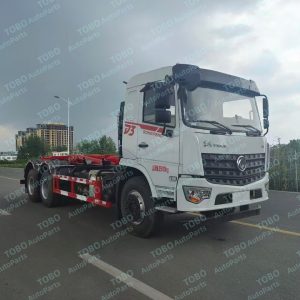 Hook garbage transfer truck