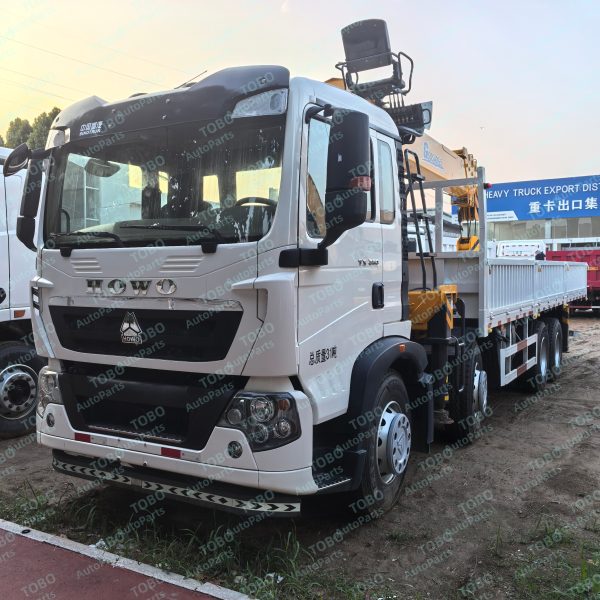 Shagang HOWO TX 8x4 Chassis With On-board Crane