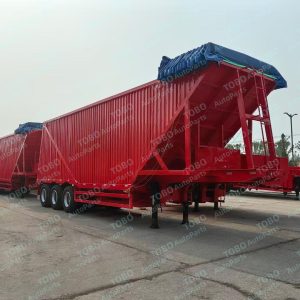Grain transport semi-trailer