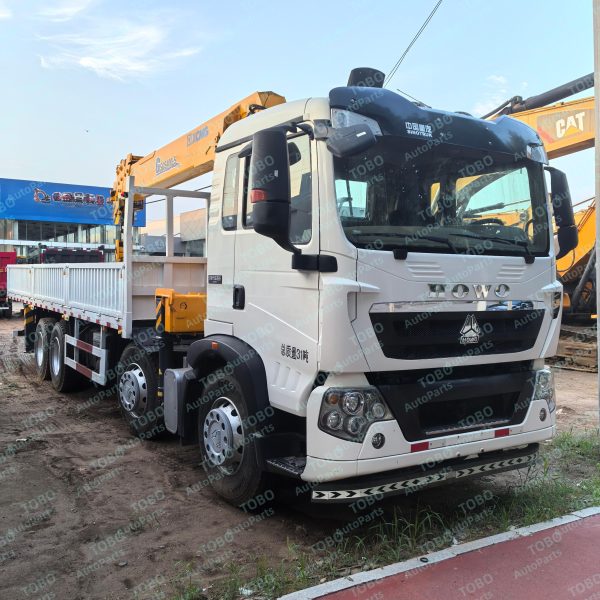 Shagang HOWO TX 8x4 Chassis With On-board Crane - 图片 3