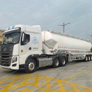 Vertical flour tank semi-trailer